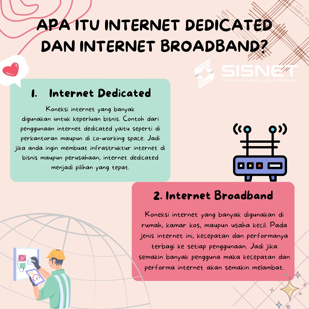 apa itu Internet Dedicated dan Internet Broadband?